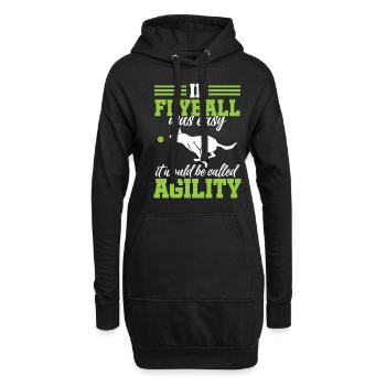 Flyball Canine Sport Agility Parcour Dog - Hoodie-Kleid - Schwarz - Vorne