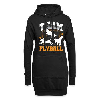 Flyball Canine Sport Agility Parcour Chien - Sweat-shirt à capuche long Femme - noir - Devant
