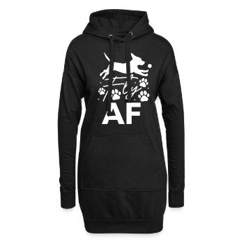 Flyball Canine Sport Agility Parcour Dog - Hoodie-Kleid - Schwarz - Vorne