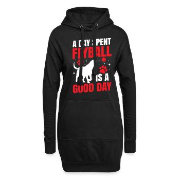 Flyball Canine Sport Agility Parcour Chien - Sweat-shirt à capuche long Femme - noir - Devant