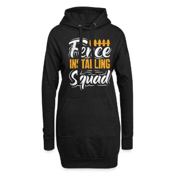 Funny Fence Builder Installateur de clôture - Sweat-shirt à capuche long Femme - noir - Devant