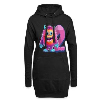 Conception de monstres pour enfants - Deux ans - 2. - Sweat-shirt à capuche long Femme - noir - Devant