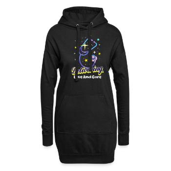 L&D-Krankenschwester liefert Liebe und Fürsorge - Hoodie-Kleid - Schwarz - Vorne