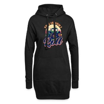 Farmer C’est comme ça que je roule - Sweat-shirt à capuche long Femme - noir - Devant