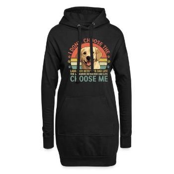 Le chien de laboratoire Labrador Retriever Dad Life Choose Me - Sweat-shirt à capuche long Femme - noir - Devant