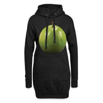 Guave Frucht Geschenk - Hoodie-Kleid - Schwarz - Vorne