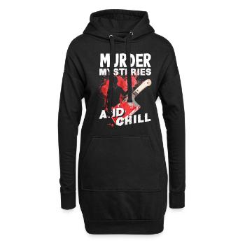 Dîner Murder Mystery, Dîner Murder Mystery - Sweat-shirt à capuche long Femme - noir - Devant