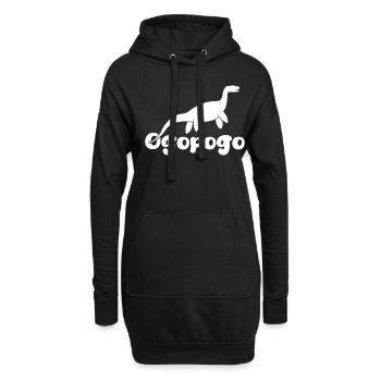 Ogopogo Mignon Lac Monstre Cryptide - Sweat-shirt à capuche long Femme - noir - Devant