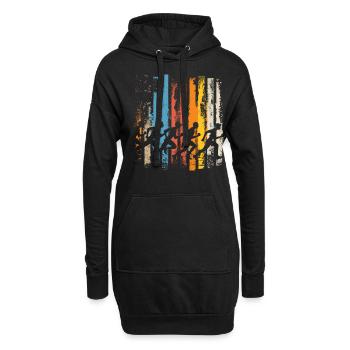 Leichtathletik Leichtathletikspiele - Hoodie-Kleid - Schwarz - Vorne