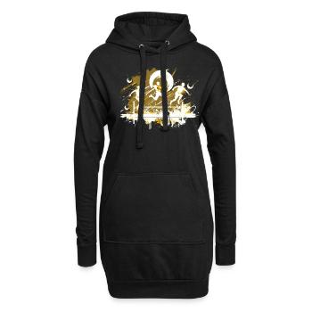 Leichtathletik Leichtathletikspiele - Hoodie-Kleid - Schwarz - Vorne