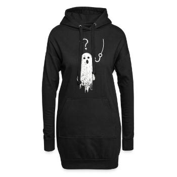 Appât fantôme Paranormal Chasseur de fantômes - Sweat-shirt à capuche long Femme - noir - Devant