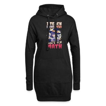 Halloween-Mathelehrer Ich unterrichte einige nennen Mathematik - Hoodie-Kleid - Schwarz - Vorne