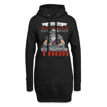Datenbankadministrathor Codierung Datenanalyst - Hoodie-Kleid - Schwarz - Vorne