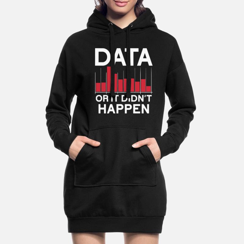 Daten Oder Es Passierte Nicht Big Data Hoodie-Kleid