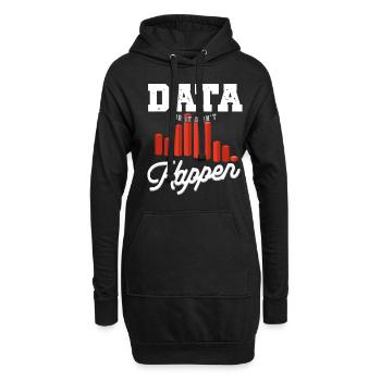 Daten Oder Es Passierte Nicht Big Data - Hoodie-Kleid - Schwarz - Vorne