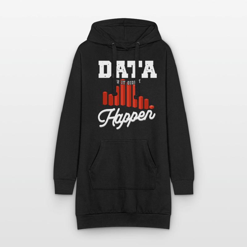 Daten Oder Es Passierte Nicht Big Data Hoodie-Kleid