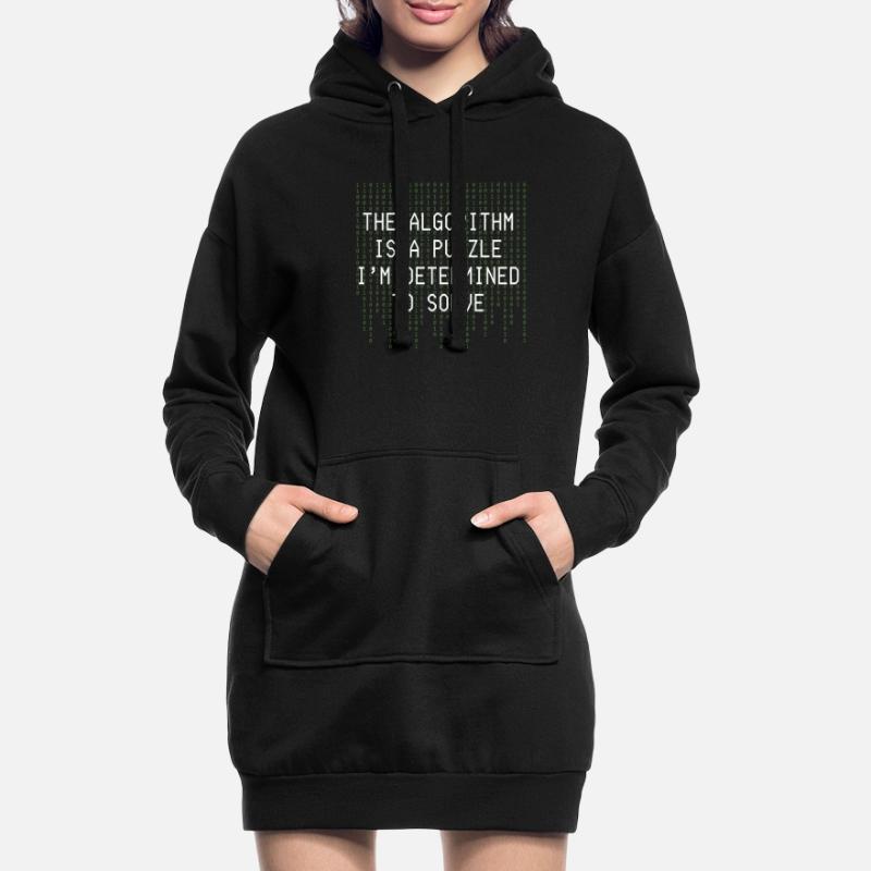 Algorithm Puzzle Solve Binary Code Hoodie Dress