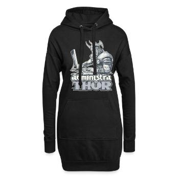 Viking Databaseadministra-thor Nerdy - Hoodie-Kleid - Schwarz - Vorne