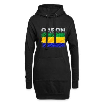 Gabun - Hoodie-Kleid - Schwarz - Vorne