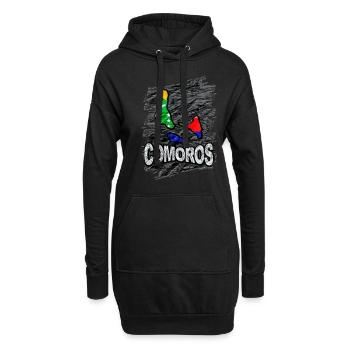 Komoren - Hoodie-Kleid - Schwarz - Vorne