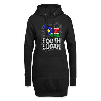 Soudan - Sweat-shirt à capuche long Femme - noir - Devant