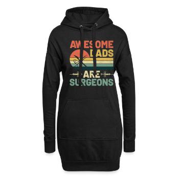 Großartige Väter sind Chirurgen Chirurgie Chirurg Chirurgisch - Hoodie-Kleid - Schwarz - Vorne