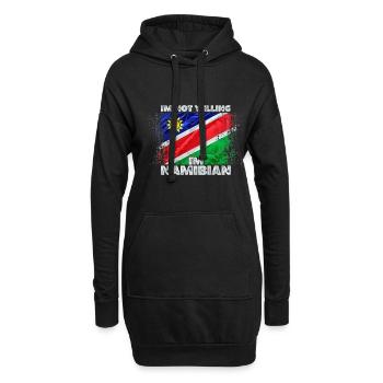 Namibia - Hoodie-Kleid - Schwarz - Vorne