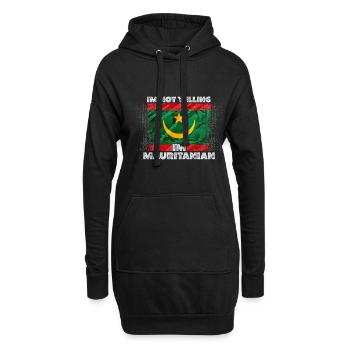 Mauritanie - Sweat-shirt à capuche long Femme - noir - Devant