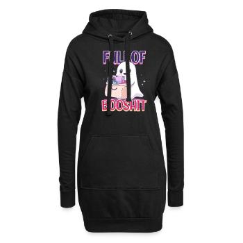 Booshit plein de booshit - Sweat-shirt à capuche long Femme - noir - Devant