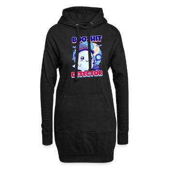 Booshit Booshit Detektor - Hoodie-Kleid - Schwarz - Vorne
