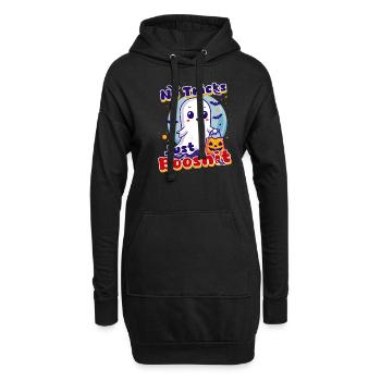 Booshit Pas de trucs, juste Booshit - Sweat-shirt à capuche long Femme - noir - Devant