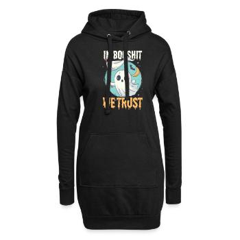 Booshit Chez Booshit, nous avons confiance - Sweat-shirt à capuche long Femme - noir - Devant