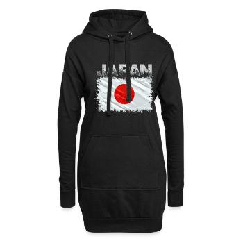 Japan - Hoodie-Kleid - Schwarz - Vorne