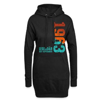 Since September 1963 Year 1963 Retro Vintage 1963 - Hoodie-Kleid - Schwarz - Vorne