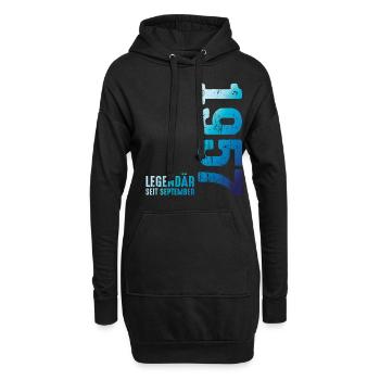 Legendär Seit September 1957 - Hoodie-Kleid - Schwarz - Vorne