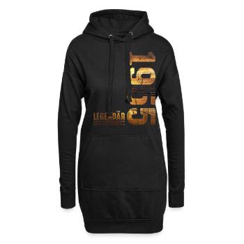 Légendaire depuis septembre 1955 Anniversaire - Sweat-shirt à capuche long Femme - noir - Devant