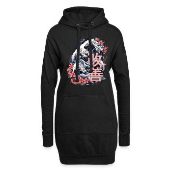 Hiragana Katakana Kaizen-methode Kaizen - Hoodie-Kleid - Schwarz - Vorne