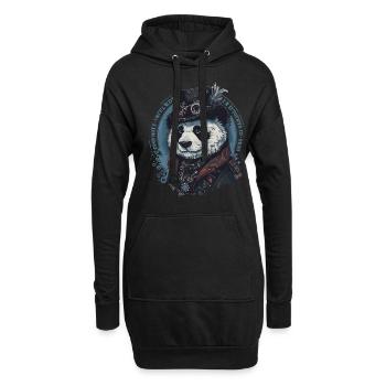 Steam Punk Art Funky Steampunk - Sweat-shirt à capuche long Femme - noir - Devant