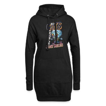 Coureur d’Halloween Pas de courage, pas de gloire, juste des kilomètres - Sweat-shirt à capuche long Femme - noir - Devant