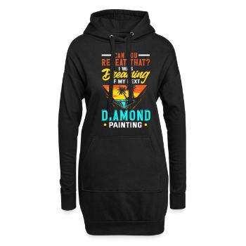 Accessoires pour Diamond Art Diamond Painter - Sweat-shirt à capuche long Femme - noir - Devant