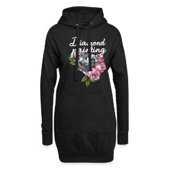 Accessoires pour Diamond Art Diamond Painter - Sweat-shirt à capuche long Femme - noir - Devant
