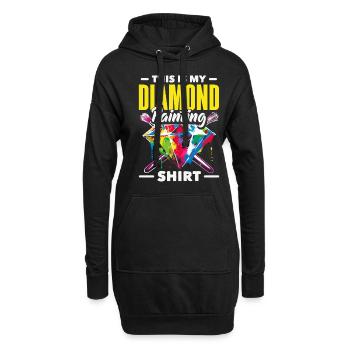 Accessoires pour Diamond Art Diamond Painter - Sweat-shirt à capuche long Femme - noir - Devant