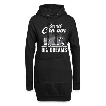 Wohnmobilzubehör Pop-up-camper - Hoodie-Kleid - Schwarz - Vorne