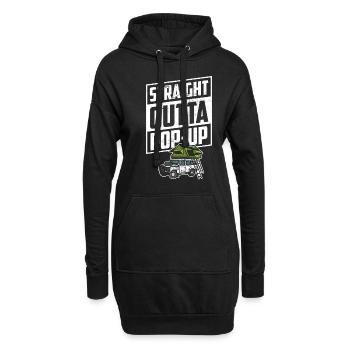 Wohnmobilzubehör Pop-up-camper - Hoodie-Kleid - Schwarz - Vorne