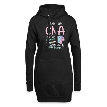 CNA Nurse Being A CNA Is Fun - Hoodie Dress - black - Front