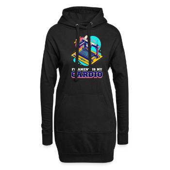 3D-Drucker-Zubehör Filament ist mein Cardio - Hoodie-Kleid - Schwarz - Vorne
