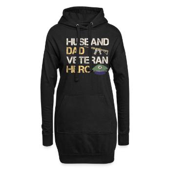 Veteran Medicated Dysfunctional - Hoodie-Kleid - Schwarz - Vorne