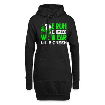 Sensibilisation à la maladie de Lyme Wear Green - Sweat-shirt à capuche long Femme - noir - Devant