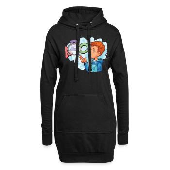 phonemisPhonemische Bewusstseinswissenschaft - Hoodie-Kleid - Schwarz - Vorne