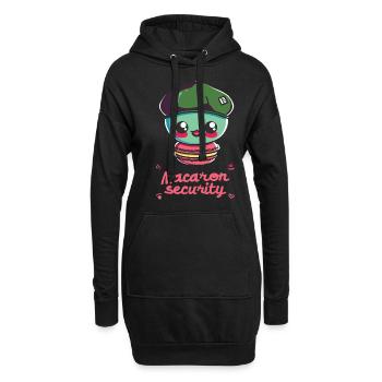 Macaron-liebhaber Macaron Baker - Hoodie-Kleid - Schwarz - Vorne
